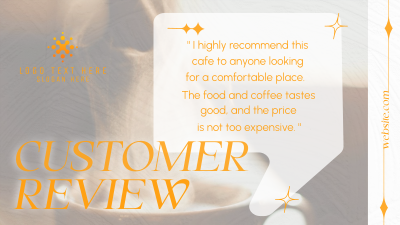 Shiny Coffee Testimonial Facebook event cover Image Preview