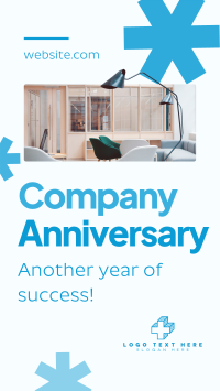 Minimalist Company Anniversary TikTok Video Preview