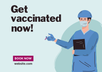 Time to Vaccinate Postcard Design