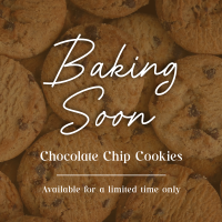 Chocolate Chip Cookies Instagram Post Design