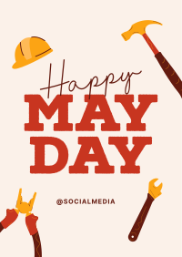 Happy May Day Poster Design