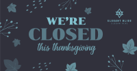 Closed On Thanksgiving Facebook Ad Design