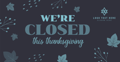 Closed On Thanksgiving Facebook ad Image Preview