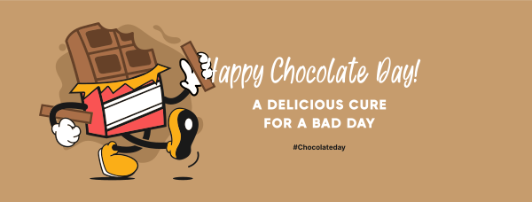 A Cute Chocolate Facebook Cover Design Image Preview