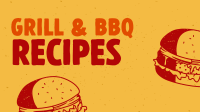 Retro Grilled Burger Video Image Preview