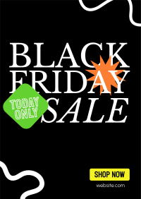 Black Friday Scribble Sale Poster Design