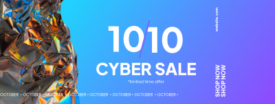 10.10 Cyber Sale Facebook cover Image Preview