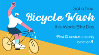Bike Wash Facebook Event Cover Design