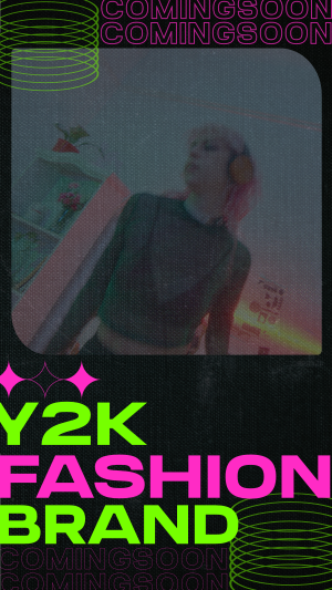 Y2K Fashion Brand Coming Soon Instagram story Image Preview