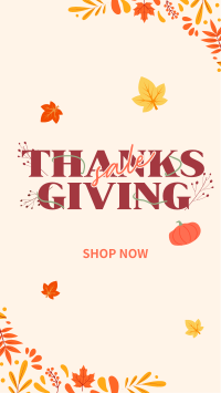 Thanksgiving Autumn Sale Facebook Story Design