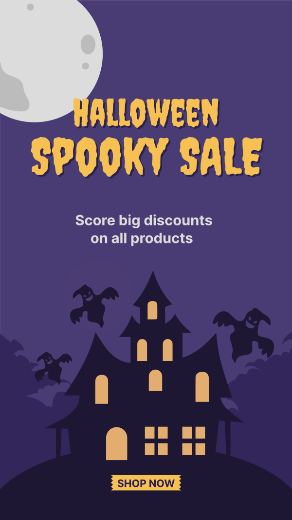 Spooky Sale Instagram Story Design Image Preview