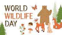 Forest Animals Wildlife Facebook Event Cover Design