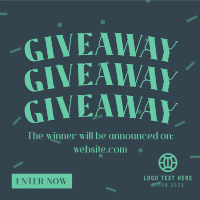 Confetti Giveaway Announcement Instagram Post Design