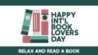 Book Lovers Illustration Facebook event cover Image Preview