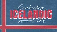 Geometric Icelandic National Day Animation Preview