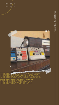 Throwback Cassette Tape Facebook Story Design