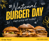 National Burger Day Facebook Post Design