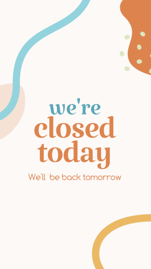 Closed Today Instagram story