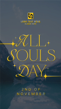 Sparkly All Souls Day Greeting TikTok Video Preview