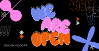 Bubble Open Announcement Facebook Ad Image Preview