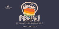 Say Pride Celebration Twitter Post Design