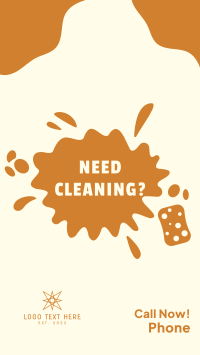 Contact Cleaning Services  Instagram Story Design