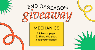 End Of Season Giveaway Facebook ad Image Preview