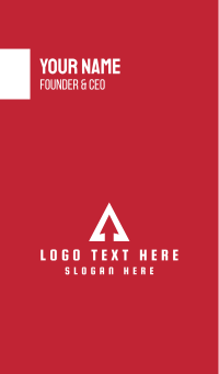 Arrow Triangle Business Card Design