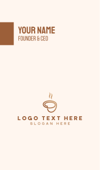 Coffee Cup Business Card Design