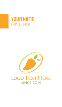 Mango Fruit  Business Card Design