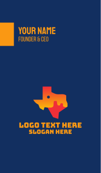 Texas Desert Map Business Card | BrandCrowd Business Card Maker