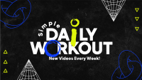 Modern Workout Routine Facebook event cover Image Preview