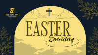 Floral Easter Sunday Facebook event cover Image Preview