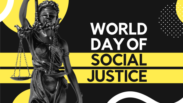 Social Justice World Day Facebook Event Cover Design