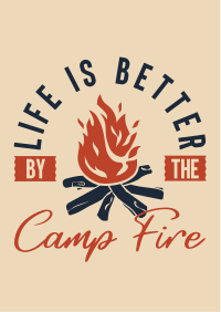 Camp Fire Flyer Design