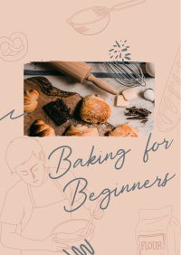 Beginner Baking Class Flyer Image Preview