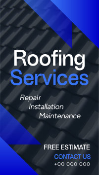 Geometric Roofing Services YouTube Short Design