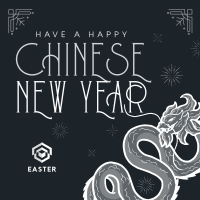 Majestic Chinese New Year Instagram Post Design