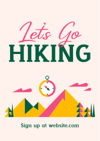 Mountain Hiking Trail Flyer Design