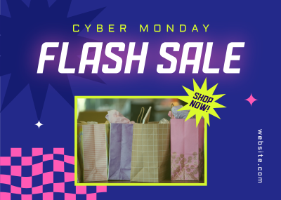 Cyber Flash Sale Postcard Image Preview