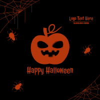 Halloween Scary Pumpkin Instagram post Image Preview