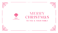 Elegant Christmas Facebook event cover Image Preview