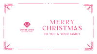 Elegant Christmas Facebook Event Cover Image Preview