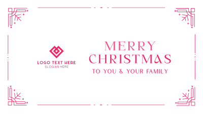 Elegant Christmas Facebook event cover Image Preview