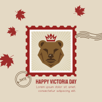 Victoria Day Bear Stamp Instagram Post Preview