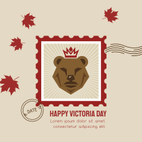 Victoria Day Bear Stamp Instagram post Image Preview