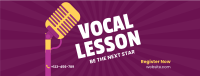 Vocal Coaching Lesson Facebook Cover Design