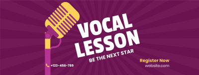 Vocal Coaching Lesson Facebook cover Image Preview