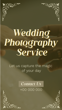 Floral Wedding Videographer YouTube Short Design