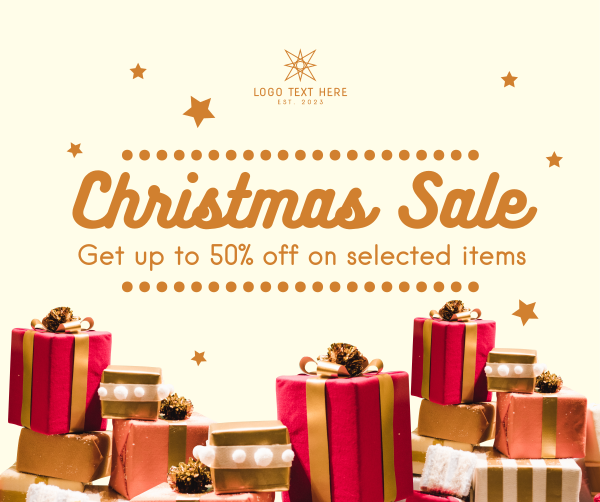 Christmas Sale Facebook Post Design Image Preview